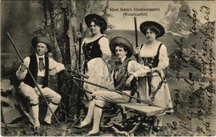 1909 Albert Dietzes Künstlerensemble (Winzerquartett) / vintners quartet. Dr. Trenkler Co.