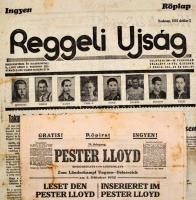 1932 október 2. Osztrák-Magyar labadarúgó válogatott mérkőzéssel kapcsolatos 2 db műsor újság: Regge...