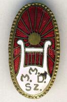 DN "M.M.D.Sz." zománcozott kítűző T:2