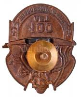 Szovjetunió ~1990. "100 éves a tengeralattjáró flotta" zománcozott Br jelvény csavaros hát...