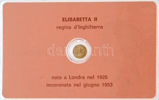 DN "II. Erzsébet" modern mini Au pénz, lezárt, eredeti műanyag tokban (0.333) T:BU
ND &qu...