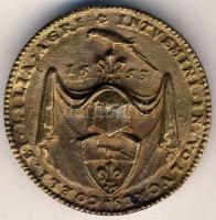 Német Államok/Nürnberg 1553. "Hieronymus Paumgartner" Be emlékérem későbbi utánöntvénye T:...