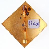 1988. "Szöul 1988" aranyozott, zománcozott fém magyar olimpiai jelvény (33x34mm) T:2- ráté...