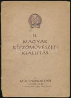 1951 II. Magyar Képzőművészeti Kiállítás. Budapest, 1951, Athenaeum. Kiadói papírkötés, hátulján firka, sérült állapotban