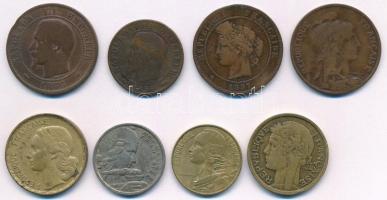 Franciaország 1853-1967. 10c-100Fr (8xklf) T:2,2-
France 1853-1967. 10 Centimes - 100 Francs (8xdif...