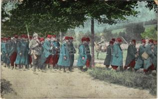 1914 Kriegsgefangene Franzosen / WWI German military, French POW (prisoners of war) soldiers (EK)