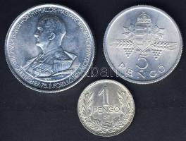 1939. 1P Ag T:2+ + 1943+1945. 5P Alu (2x) 2 klf db T:2