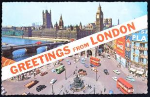 1965 Kubala László válogatott labdarúgó saját kézzel írt képeslapja édesanyjának Londonból