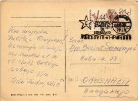 Eszperantó propagandalap / Esperanto propaganda postcard + "44 Universala Kongreso de Esperanto...