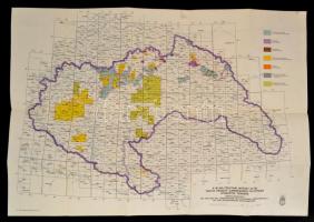 1940 A M. Kir. Földtani Intéztet által 1940-ig végzett új rendszerű felvételek átnézetes térképe, kiadja: M. Kir. Honvéd Térképészeti Intézet, 50×72 cm