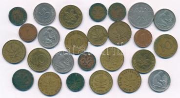 NSZK 1949-1994. 1pf-1M (26x) T:2-,3 FDR 1949-1994. 1 Pfennig - 1 Mark (26x) C:VF,F