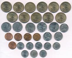Amerikai Egyesült Államok 1964-2013. 1c-1$ (32x) T:2,2-
United States 1964-2013. 1 Cent - 1 Dollar ...