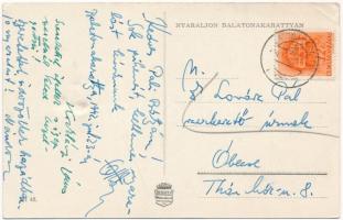 1942 Balatonakarattya, cserkészüdülő, vasúti alagút, strandfürdő, Rákóczifa, kápolna, vasútállomás  ...