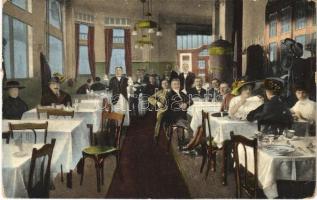 1914 Szeged, Baross étterem és sörcsarnok, belső (kis szakadás / small tear)