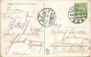 1914 Szeged, Baross étterem és sörcsarnok, belső (kis szakadás / small tear)