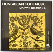 cca 1968 Hungarian Folk Music 1. kötet. Közreadja Rajeczky Benjámin. Bp.,Qualiton-Unesco, 75p.+4 db bakelitlemez. Magyar és angol nyelven. Karton-tokban.