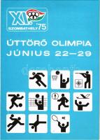 1975 XI. Úttörő Olimpia Szombathelyen / 11th Olympic Games of the Hungarian Pioneer Movement + XI. Nyári Úttörő Olimpia Szombathely 1975. jún. 18. So. Stpl.