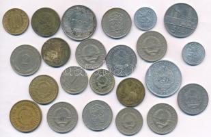 Vegyes: Csehszlovákia, Jugoszlávia, Románia 23db-os vegyes érmetétel T:2- Mixed: Czechoslovakia, Yugoslavia, Romania 23pcs mixed coin lot C:VF
