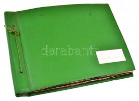 cca 1895-1980 Balogh, Kőszeghy, Szedessy, Cseh, Csuka, Békeffy családok fotóalbuma, 56 p teleragaszt...