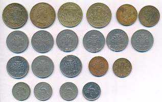 Jamaica 1938-1961. 1f-1p (7xklf) + 1969-1986. 1c-10c (14xklf) T:2,2- Jamaica 1938-1961. 1 Farthing - 1 Penny (7xdiff) + 1969-1986. 1 Cent - 10 Cents (14xdiff) C:XF,VF
