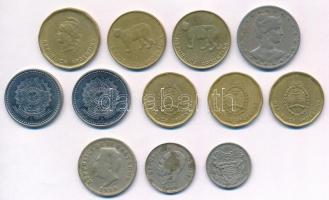 Vegyes: Argentína, Brazília, Guyana, Haiti, Salvador 12db-os vegyes érmetétel T:2-
Mixed: Argentina...