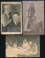 cca 1910-1940 Erdély, Törockó, Kalotaszeg, stb 6 db fotó és fotólap