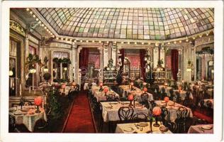 Wien, Vienna, Bécs I. Restaurant Linde Josef Lehner, Speisehalle / dining hall, restaurant. Wiener Aquarellkunst Nr. 602. (EK)