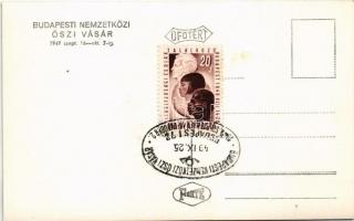 1949 Budapest, Budapesti Nemzetközi Őszi Vásár, Petőfi Csarnok + So. Stpl