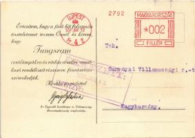 1934 Budapest IV. Újpest, Tungsram gyár (Egyesült Izzólámpa és Villamossági Rt.), villamos s: Weeser...