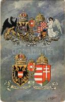 Indivisibiliter AC Inseparabiliter / The small and the medium common coat of arms of Austria-Hungary. Viribus Unitis. C.H.W. VIII/2. 1916. Nr. 2394. s: Hartmann (EM)