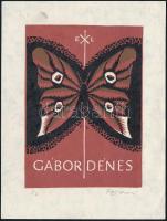 7 db nagyrészt magyar ex libris klf technikákkal, részben egyedileg jelzettek