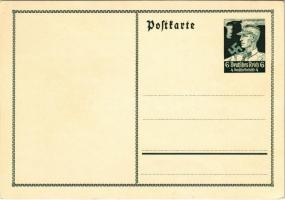 NSDAP German Nazy Party propaganda card, swastika. 6+4 Ga.