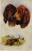 Sporting Dogs. Raphael Tuck & Sons "Oilette" Postcard No. 3366. s: N. Drummond (EK)