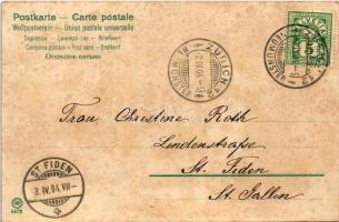 1904 Gesegnete Ostern / Easter greeting card with Jesus. W.W. 5472. litho s: Mailick (fl)