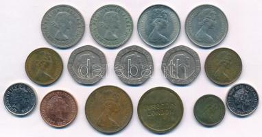 Nagy Britannia 15db-os vegyes érmetétel (14xklf) T:2,2-
Great Britain 15pcs of mixed coin lot (14xd...