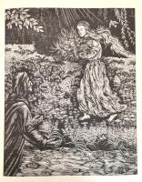 Dante Alighieri: La Divina Commedia. Kolozsvár, 1976, Dacia. Gy. Szabó Béla 20 db fametszetével illu...