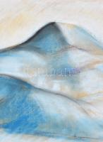 Egry jelzéssel: Hegy. Pasztell, papír, sérült, kartonra kasírozva, fa keretben, 30x43 cm