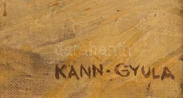 Kosztolányi-Kann Gyula (1868-1945): Dombos táj, olaj, vászon, jelzett (Kann Gyula), sérült (korábban...