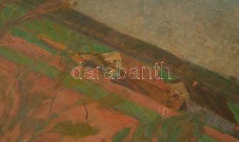 Kosztolányi-Kann Gyula (1868-1945): Dombos táj, olaj, vászon, jelzett (Kann Gyula), sérült (korábban...