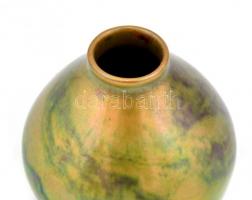 Zsolnay eozin mázas vázácska. Jelzett, hibátlan. 6 cm