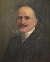 Glatter Ármin (1861-1931): Férj és felesége portréja (2 db mű). Olaj, vászon, jelzett, sérült. Dísze...