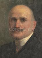 Glatter Ármin (1861-1931): Férj és felesége portréja (2 db mű). Olaj, vászon, jelzett, sérült. Dísze...