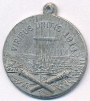Osztrák-Magyar Monarchia 1914. "I. Ferenc József, II. Vilmos / Viribus Unitis" Al medál (2...