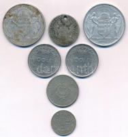 Vegyes: Ausztria 1832. 20kr Ag "I. Ferenc" lyukasztott + Magyarország 1943. 5P Al "Ho...