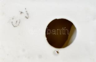 Tüskehúzó. Biszkvit porcelán szobrocska. Jelzett, német. 11 cm