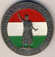 1978. "Forradalmi Ifjúsági Napok" zománcozott kitűző T:2