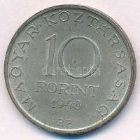 1948. 10Ft Ag "Széchenyi" T:2 kis patina Adamo EM2