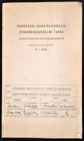 1970 Soroksári-Duna regionális vízminőségvédelmi terve, szennyvízelvezetés a Dunaág mentén. 1969 évi...