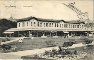 1908 Norderney, Kurhausplatz, Königliche Leihbibliothek / spa promenade, lending library. Mohr & Dutzauer