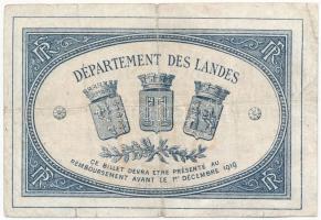 Franciaország / Mont-de-Marsan 1916. 1Fr T:III szakadások, lyuk
France / Mont-de-Marsan 1916. 1 Fra...